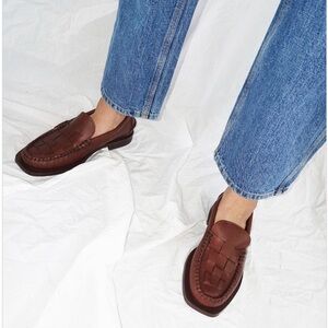 HEREU Nombela Chestnut Brown Loafer Size 37